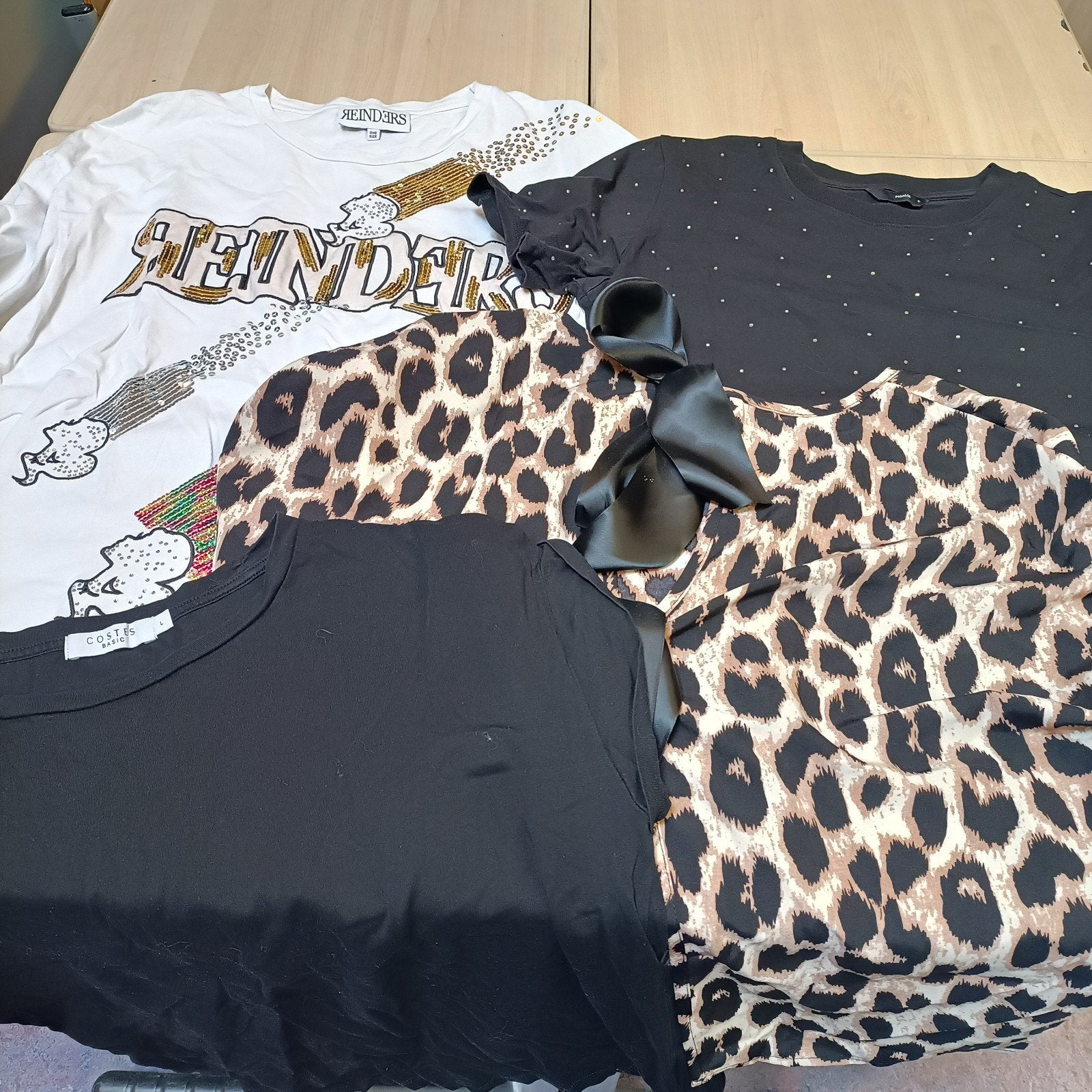 Dames T-shirts: Reinders, luipaardprint & meer, Kleding | Dames, Meerkleurig, Reinders, Costes, Korte mouw, Gedragen