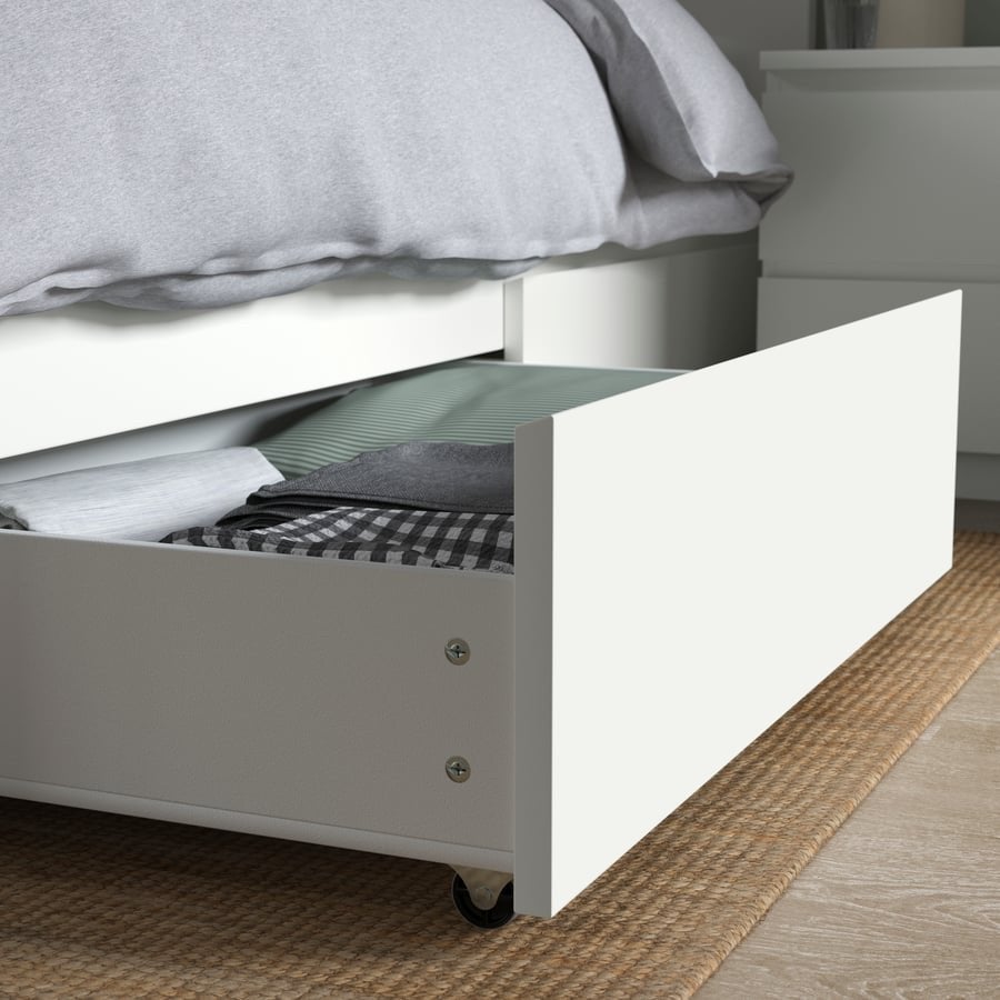 Ikea Malm bedlades, wit , 200cm, NIEUW in doos., Ophalen, Wit, 140 cm, Hout