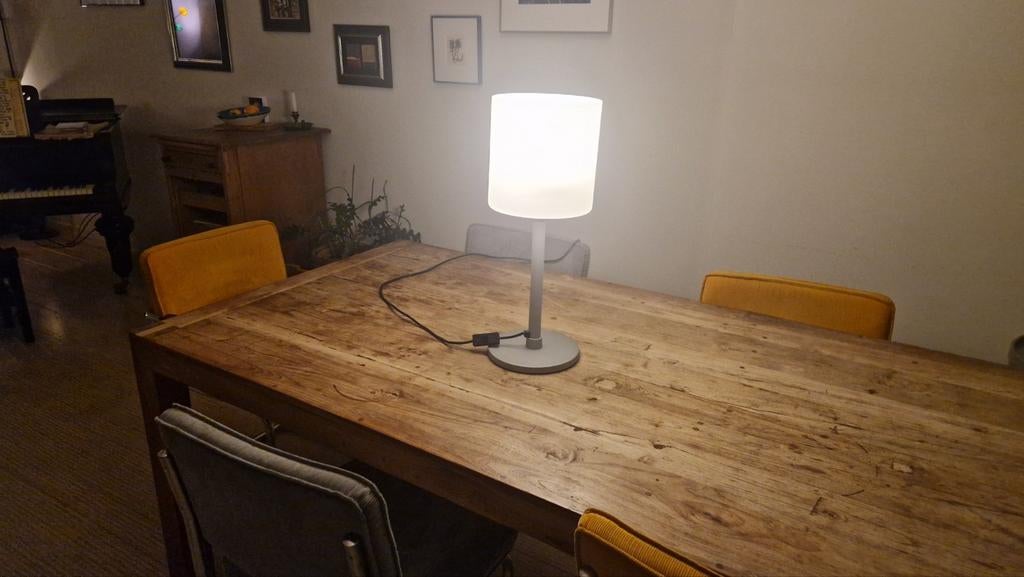 Dressoirlamp, merk Rotaliana. Italiaans design uit Trentino, Ophalen, Metaal