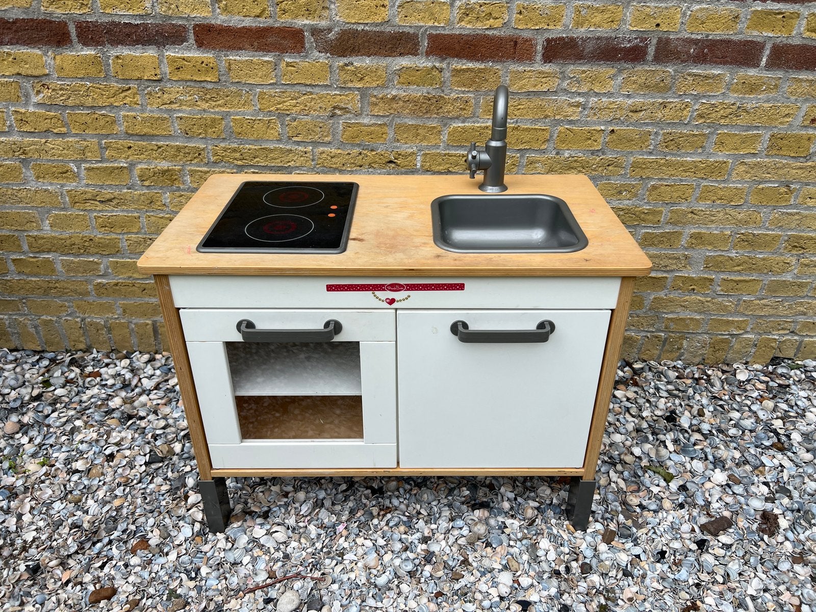 Houten Speelkeuken met Kookplaat en Kraan, Kinderen en Baby's, Speelgoed | Speelkeukens, Ophalen, Gebruikt, Hout, Speelkeuken
