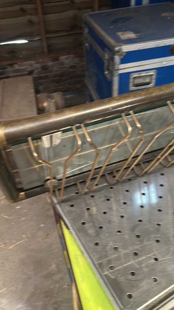 Glazen en flessen rek voor boven de bar, Ophalen of Verzenden, Gebruikt