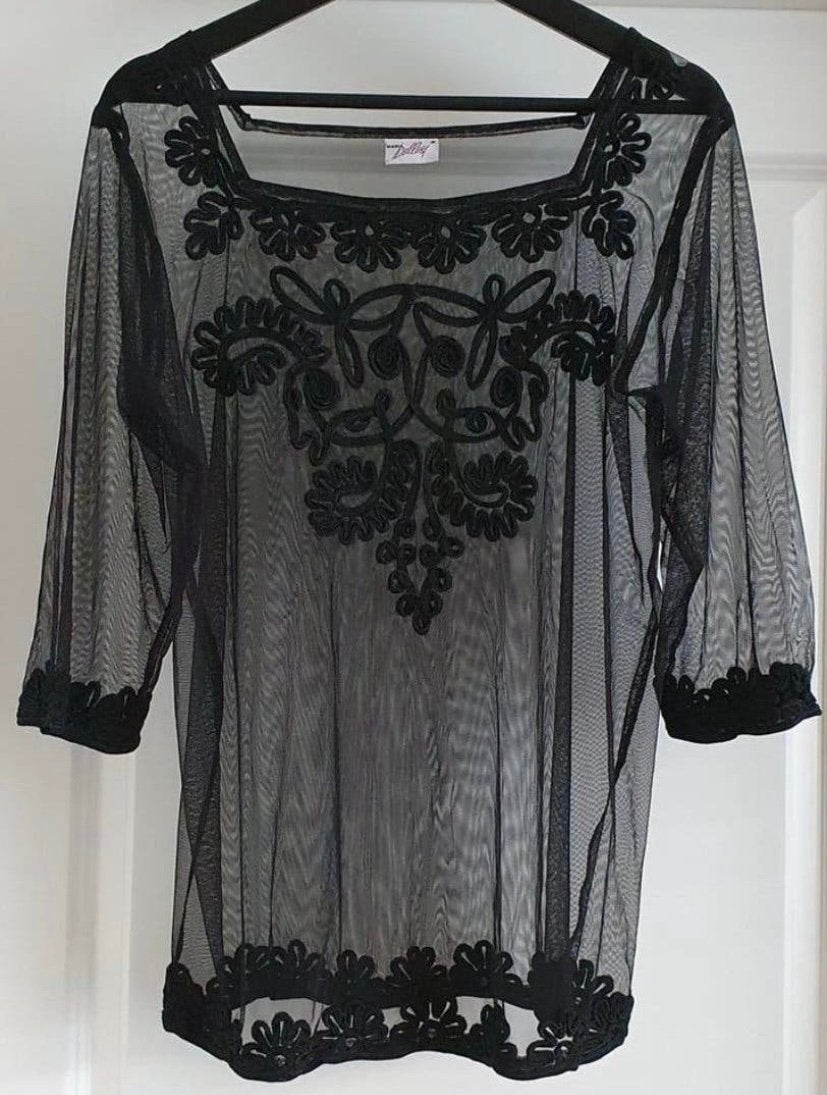 MARIA BELLESI mooie top..mt:40, Kleding | Dames, Maat 38/40 (M), B, Verzenden, Zwart