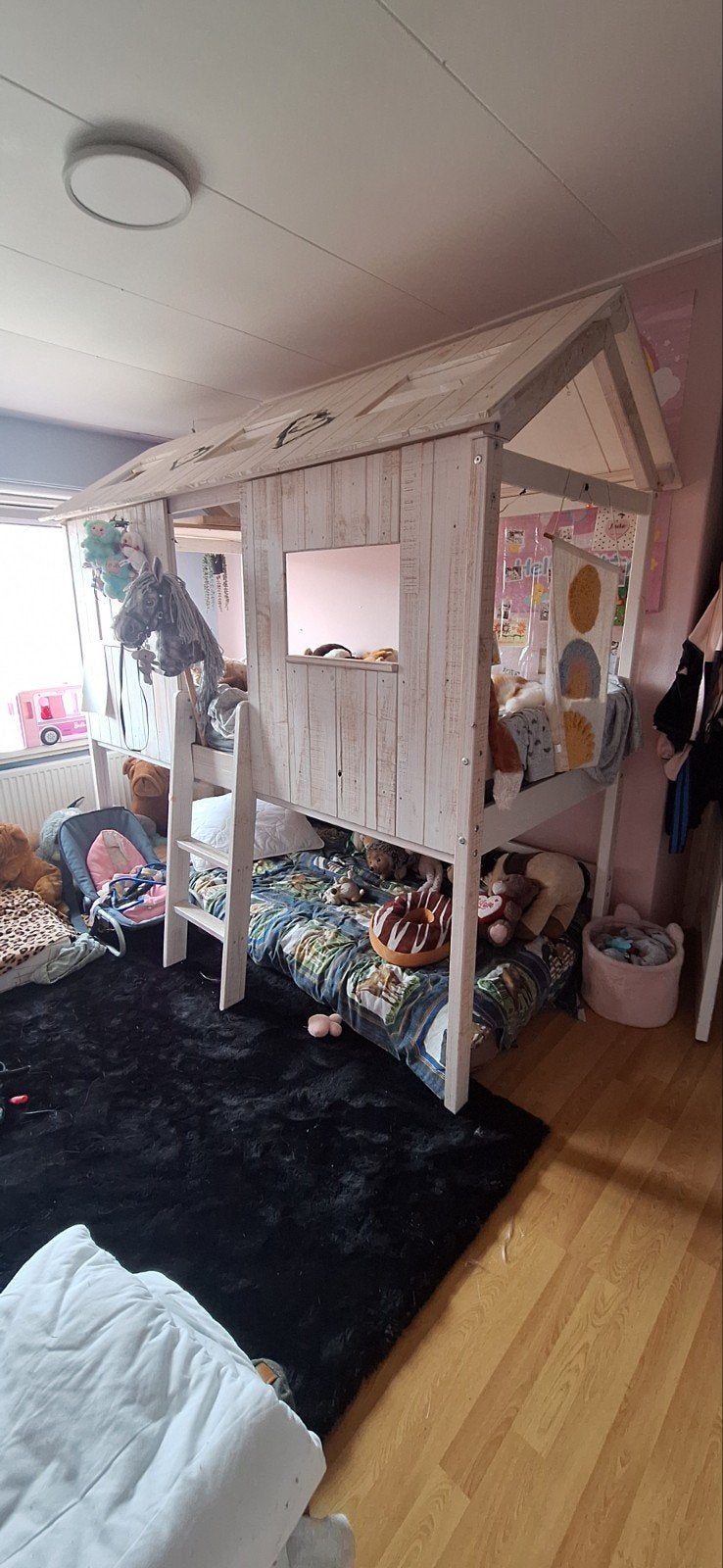 Teab Half hoogslaper huis bed teab, Ophalen, Gebruikt, Halfhoogslaper