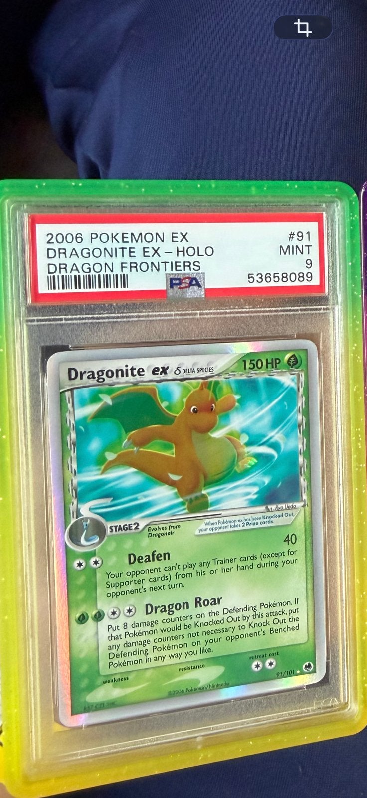 Dragonite dragon frontiers psa 9, Ophalen of Verzenden, Zo goed als nieuw