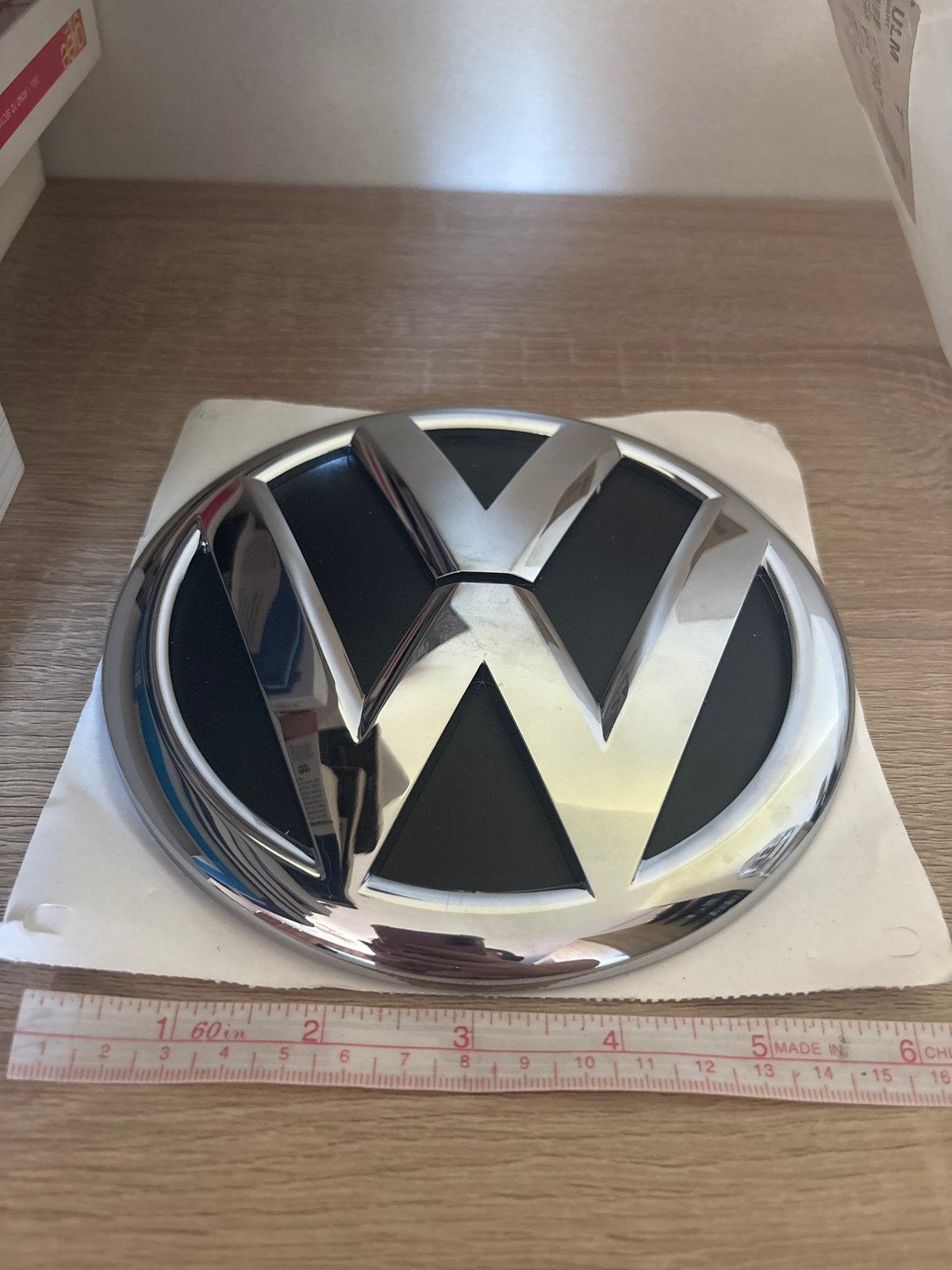 Nieuw Groot Volkswagen Logo Embleem, Ophalen of Verzenden, Nieuw