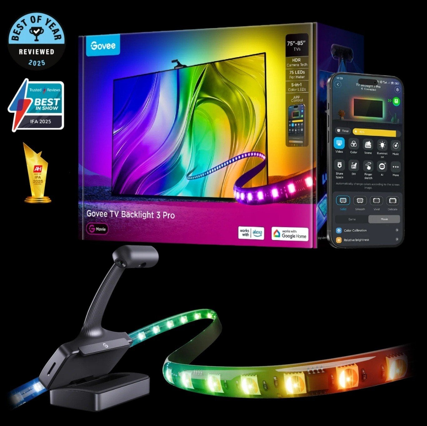 Gezocht Govee TV Backlight 3 Pro 75' tot 85' inch., Ophalen of Verzenden, Nieuw