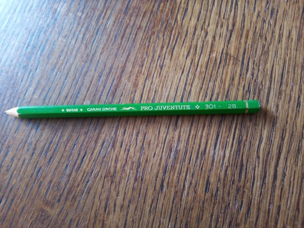 vintage caran d'ache model-  pro juventute 301 potlood 2B, Ophalen of Verzenden, Zo goed als nieuw