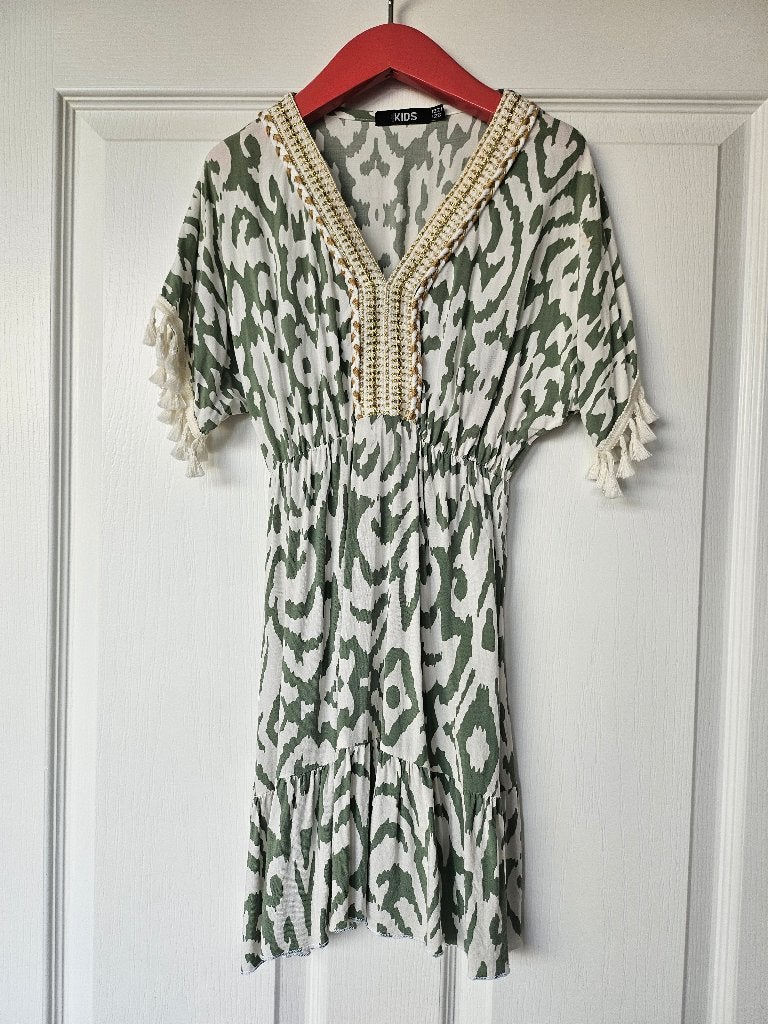 Zomerjurk meisje Ibiza style maat 122/128, Ophalen of Verzenden, Zo goed als nieuw, Maat 128