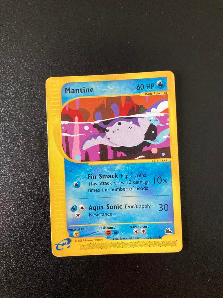 Pokemon kaart Mantine, Ophalen of Verzenden, Zo goed als nieuw
