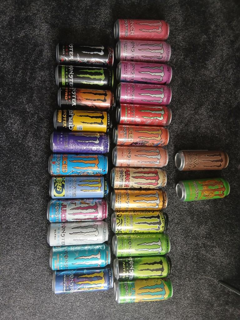Monster Energy blikjes verzameling - Diverse smaken, Ophalen of Verzenden, Gebruikt