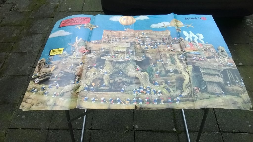 Grote smurfenposter Schleich, Verzenden, Gebruikt, Verschillende Smurfen, Overige typen