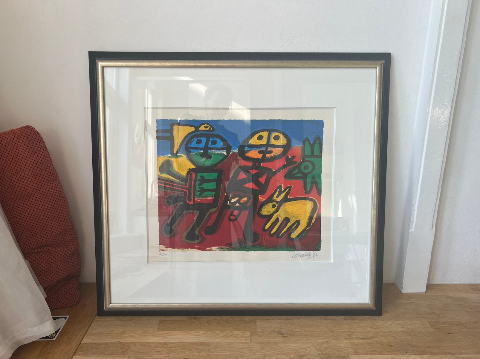 Zeefdruk Corneille, Ingelijst, Zeefdruk, Abstract, Ophalen