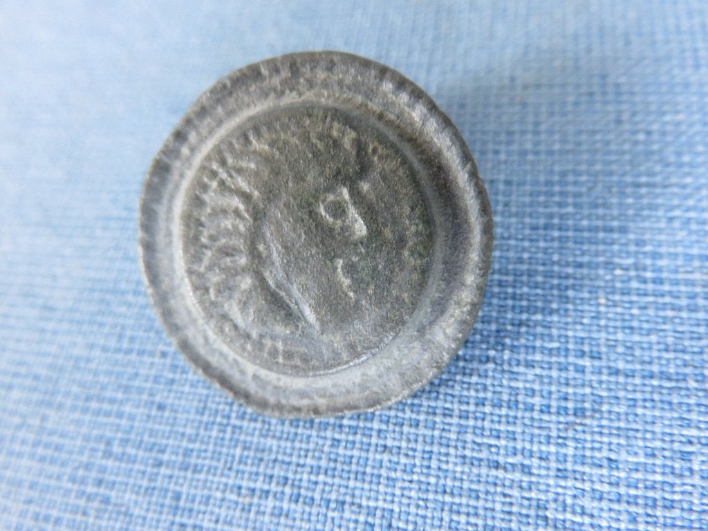 Merovingische rijk – fibula in brons - 6e - 7e eeuw A.D., Ophalen of Verzenden, Brons