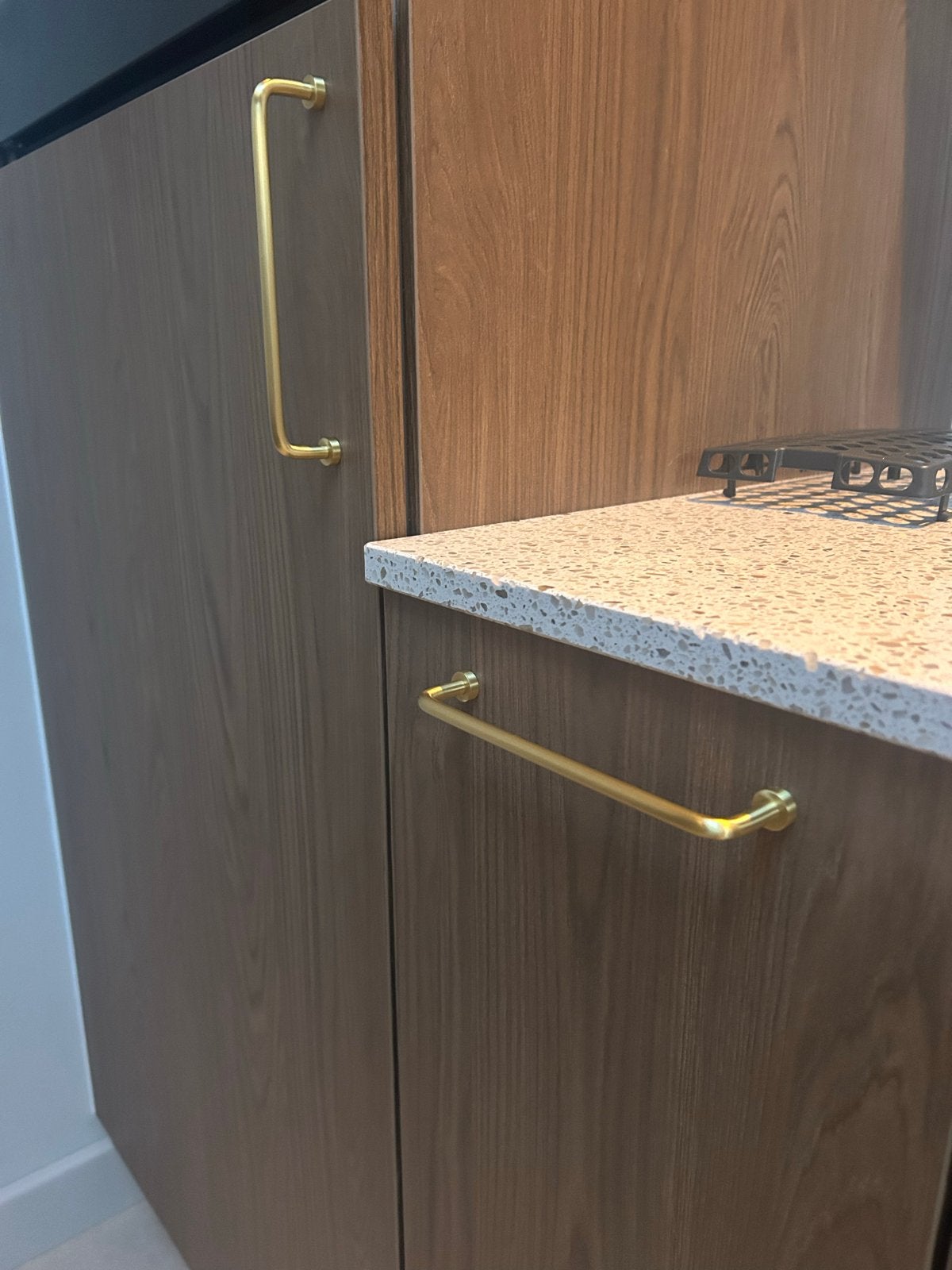 Set van 12 massief messing handgrepen boorafstand 160mm, Overige typen, Goud, Nieuw, Ophalen of Verzenden