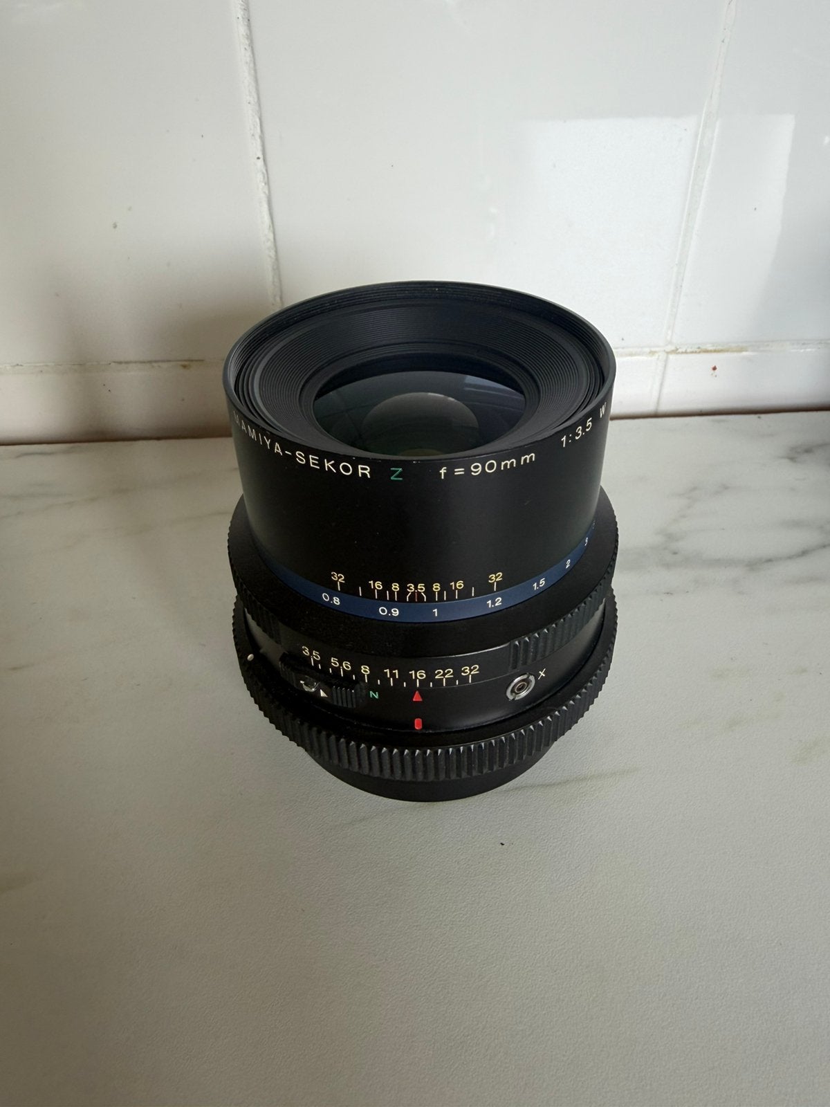 Mamiya rz67 90mm 3.5 lens, Ophalen of Verzenden, Zo goed als nieuw, Telelens