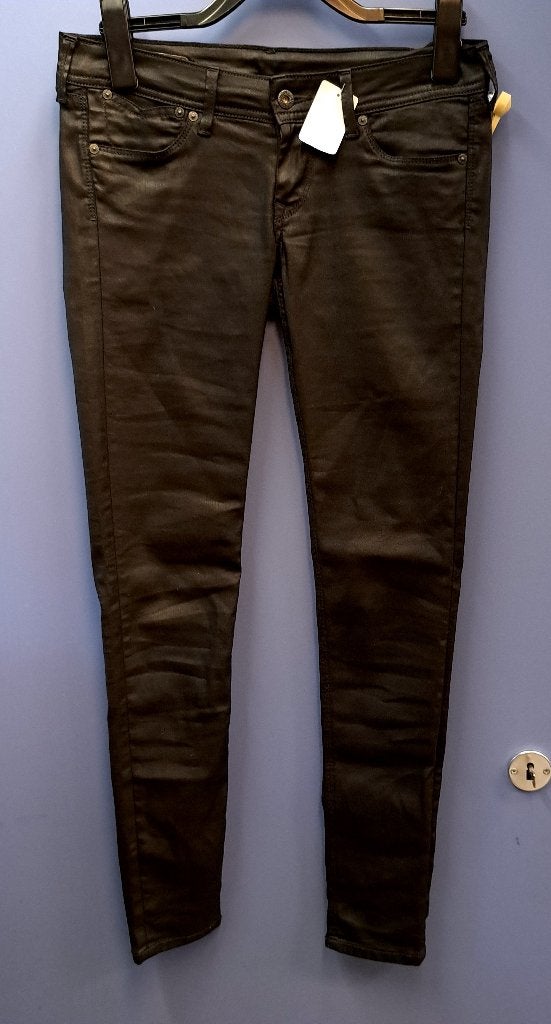 Pepe Jeans Coated jeans,slim fit low waist zwart mt 30 39965