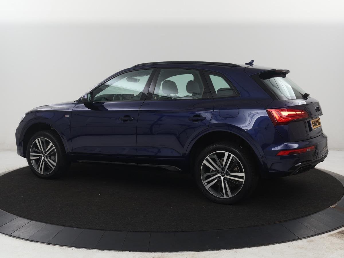 Audi Q5 50 TFSI e S edition | SOH 83,1% | Half leder | Stoel, Auto's, Automaat, Gebruikt, 4 cilinders, Blauw