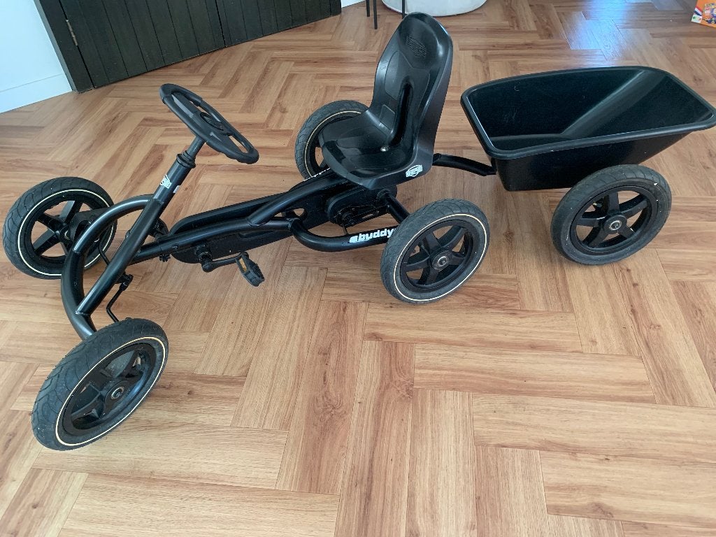 Skelter Berg Buddy stoer FULL BLACK met aanhanger, Kinderen en Baby's, Speelgoed | Buiten | Skelters, Ophalen, Zo goed als nieuw