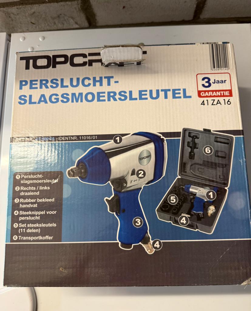 Te koop Persluchtslagmoersleutel, Ophalen of Verzenden, Nieuw