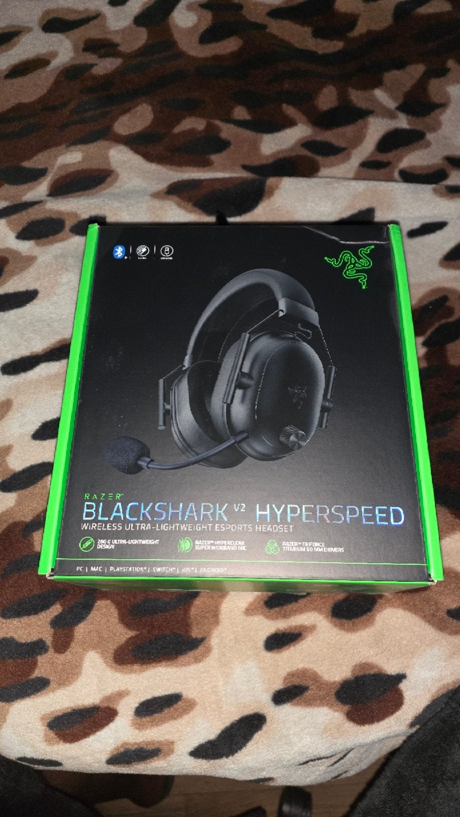Razer BlackShark V2 HyperSpeed - Zo goed als nieuw, Computers en Software, Ophalen, Mute-functie, Zo goed als nieuw, Draadloos