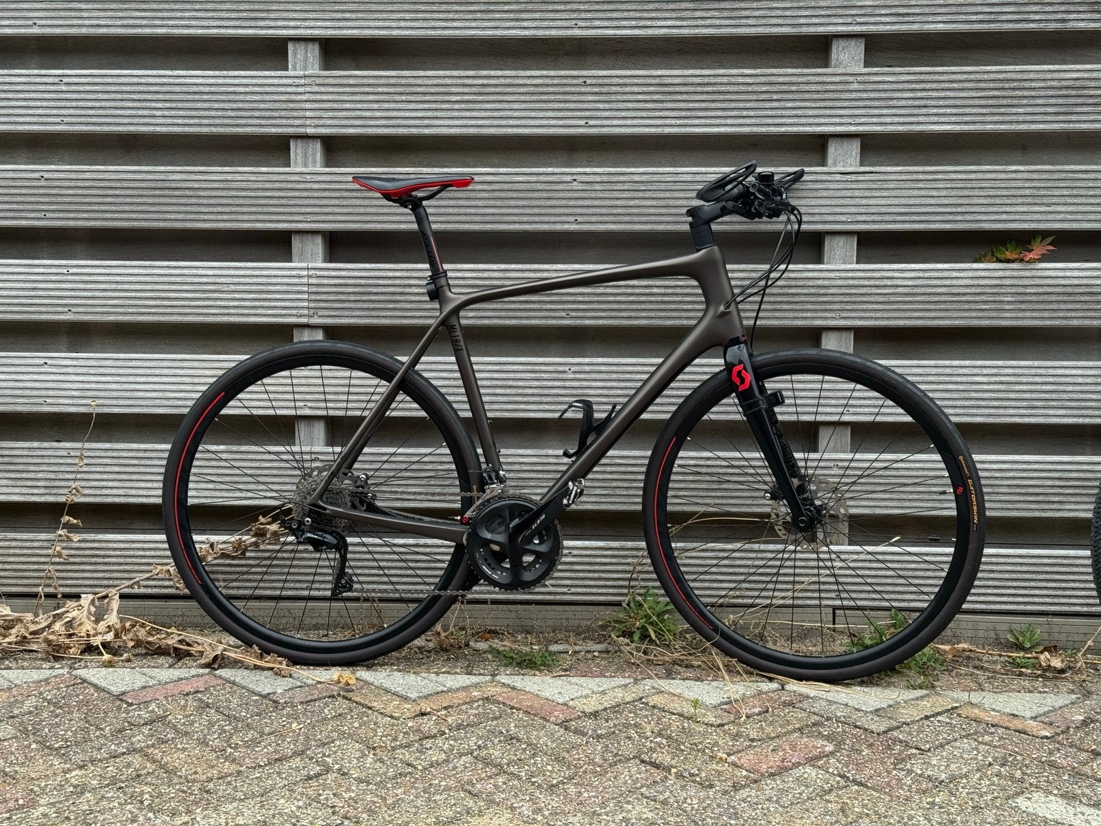 Scott Metrix 10 Carbon Racefiets Mat Zwart XL/58, Carbon, Heren, Zo goed als nieuw, 57 tot 61 cm