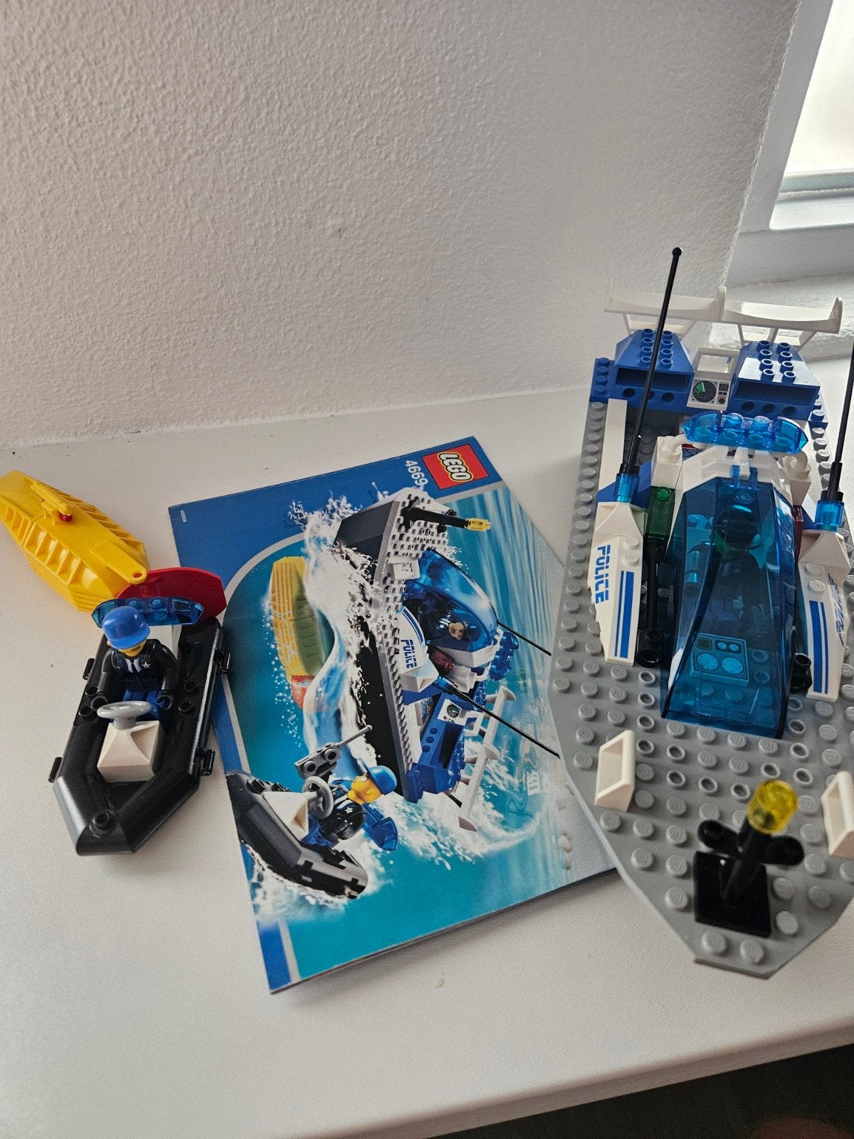 Lego City Politieboot en rubberboot (set 4669), Compleet, Lego, Ophalen of Verzenden, Complete set