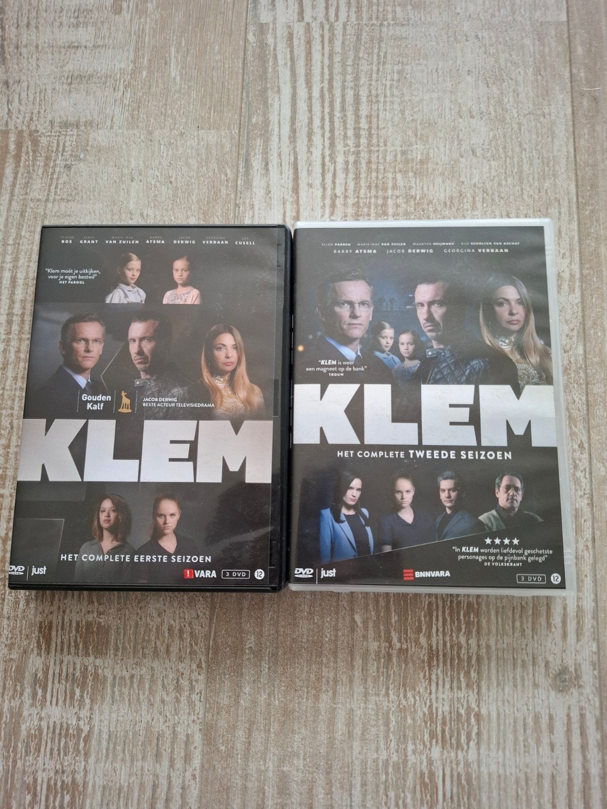 Klem seizoen 1 en 2., Alle leeftijden, Ophalen of Verzenden, Zo goed als nieuw, Komedie