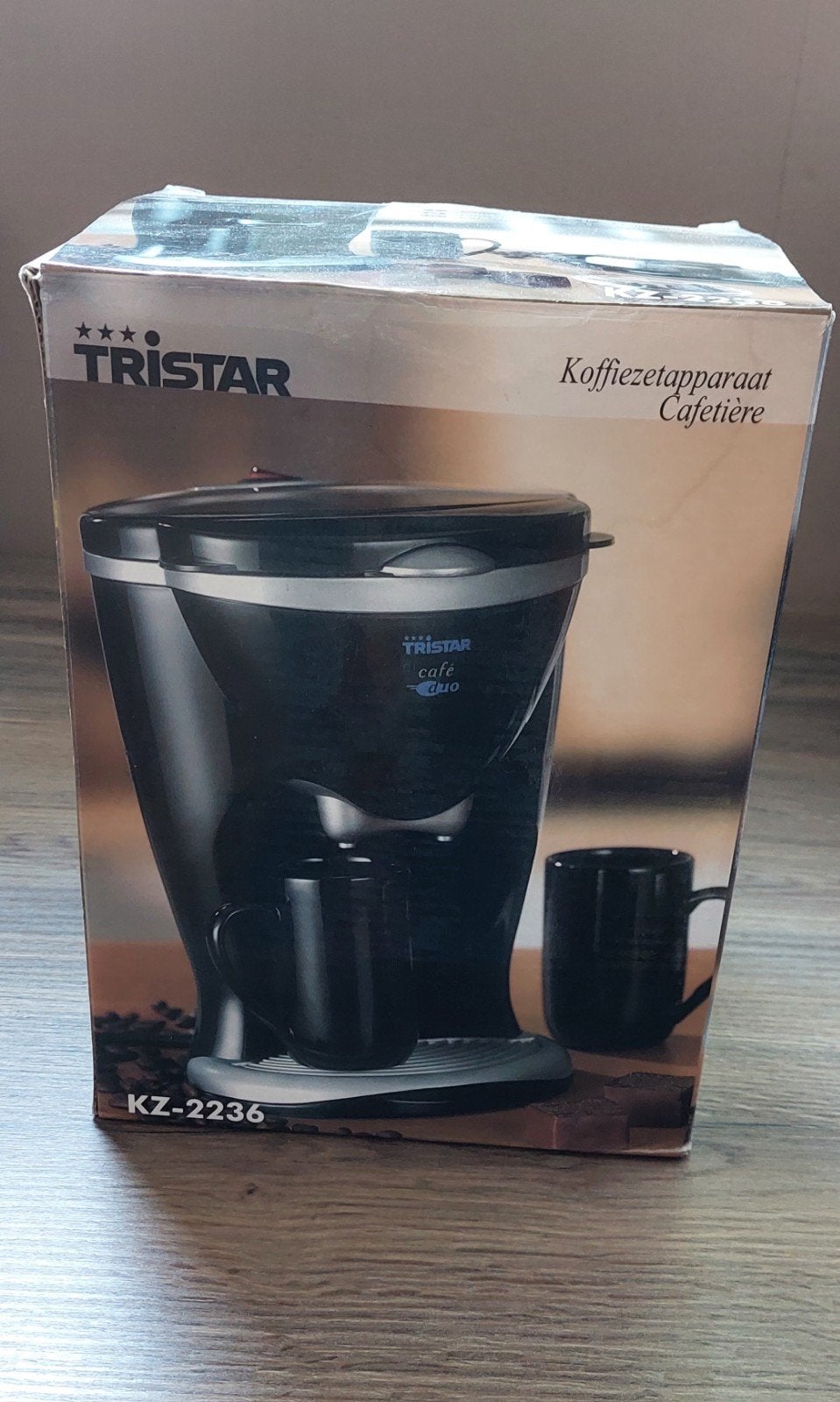 Tristar KZ 2236 Koffiezetapparaat Cafetière, Ophalen, Gemalen koffie, 4 tot 10 kopjes, Koffiemachine