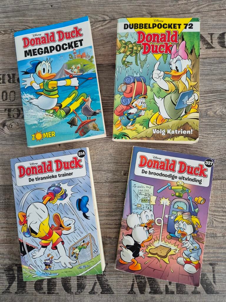 4 Donald Duck pockets - Megapocket en Dubbelpocket, Boeken, Stripboeken, Gelezen, Meerdere stripboeken, Ophalen of Verzenden