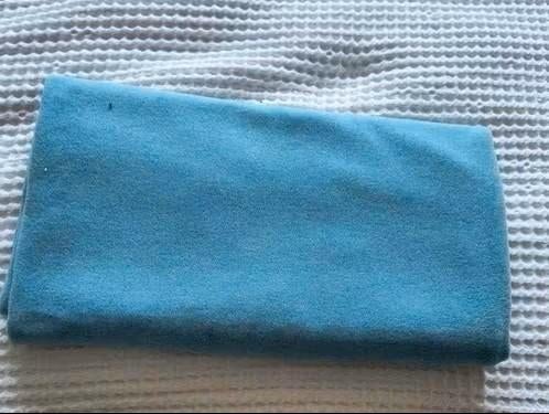 NIEUW pracht blauwe stof afmeting 1.50 x 0.80, Wol, 120 cm of meer, Nieuw, 30 tot 200 cm