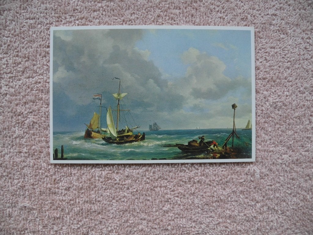 Op de Zuiderzee,  H.B. Koekoek 1840-1912 - Enkhuizen., Ophalen of Verzenden, Voor 1920, Ongelopen, Noord-Holland