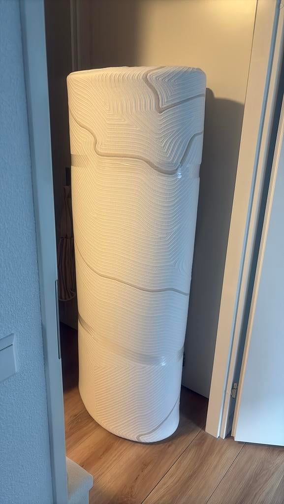 Comfortabel traagschuim topmatras - drukverlagend, Huis en Inrichting, Ophalen, Wit, Tweepersoons, Zo goed als nieuw
