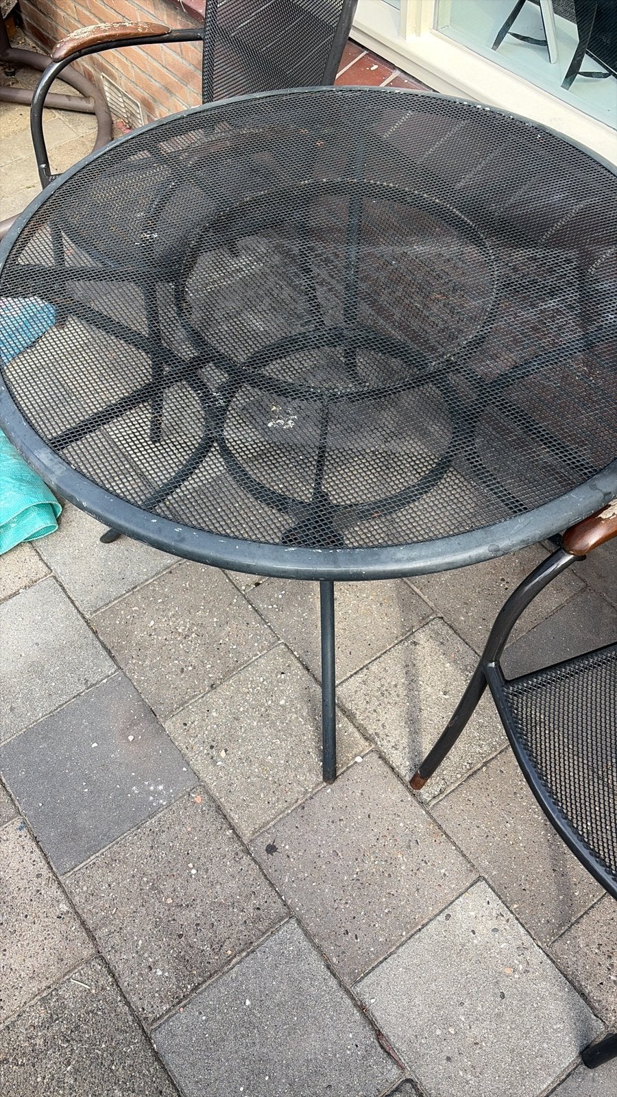 Buiten tuin Tafel met 4 stoelen, Tuin en Terras, Tuinsets en Loungesets, Ophalen, Gebruikt, Stoel, Tuinset