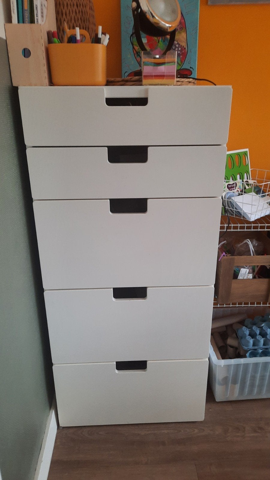 IKEA Stuva ladekast met 5 laden, Ophalen, Gebruikt, 5 laden of meer, 50 tot 100 cm