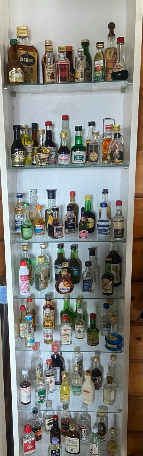Collectie miniatuur drankflesjes, Ophalen of Verzenden, Gebruikt