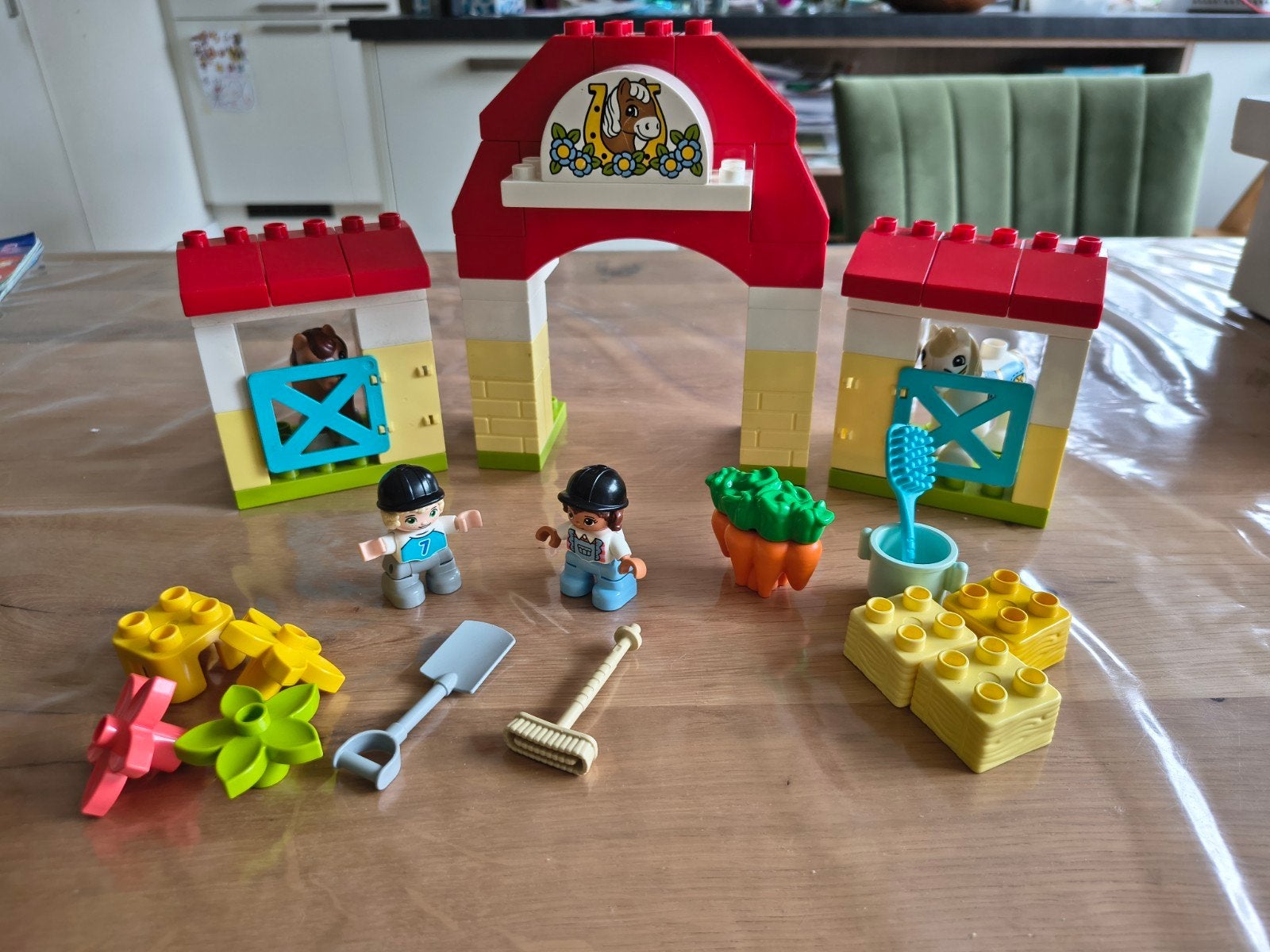 Duplo set 10951 paardenstal en pony's, Ophalen of Verzenden, Gebruikt, Duplo
