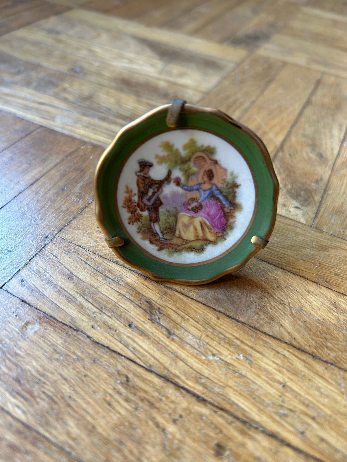 Miniatuur Limoges Porseleinen Sierbordjes, Antiek en Kunst, Ophalen of Verzenden