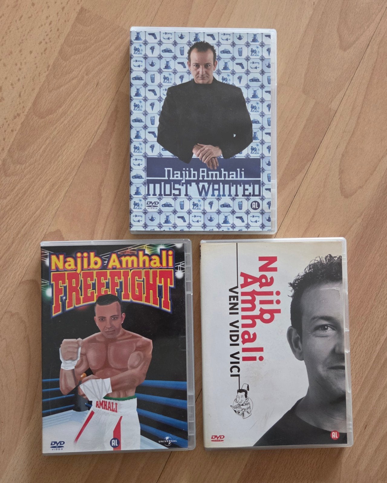 3x Najib Amhali, Alle leeftijden, Ophalen of Verzenden, Zo goed als nieuw, Stand-up of Theatershow