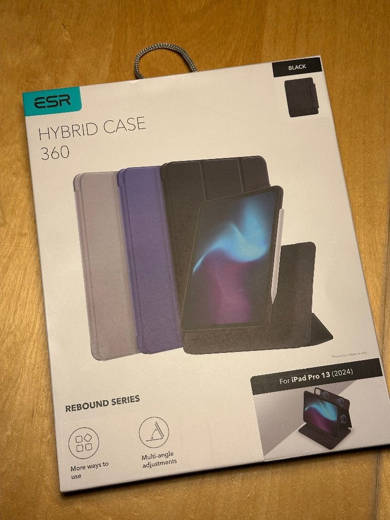iPad Pro 13 (2034) ESR Hybrid Case, 13 inch of meer, Apple iPad, Zwart, Nieuw