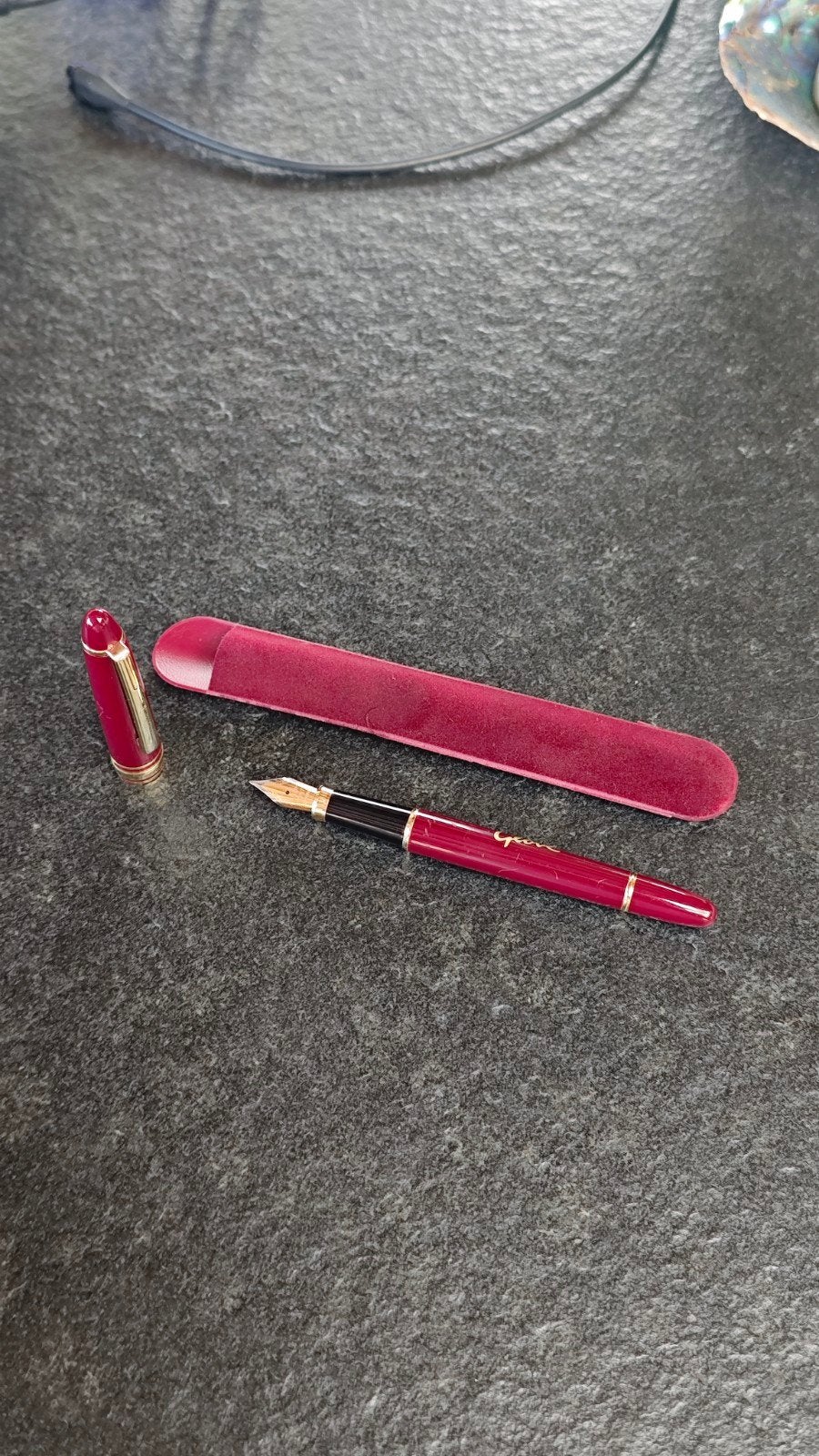 Vintage Toppoint vulpen met 'Geové' opschrift, Duitsland, Verzamelen, Gebruikt, Ophalen of Verzenden, Toppoint of Bic, Met reclame