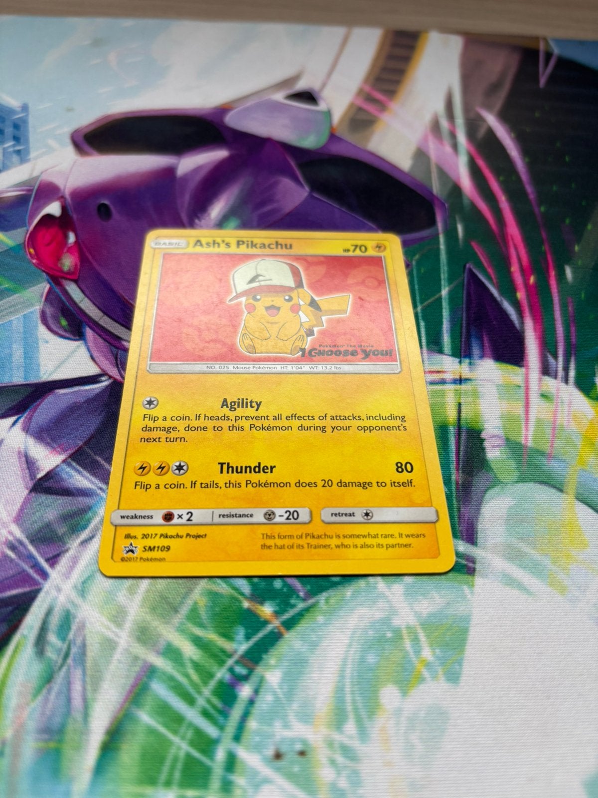 Ash’s Pikachu SM109 Promo – Pokémon The Movie I Choose You!, Ophalen of Verzenden, Zo goed als nieuw