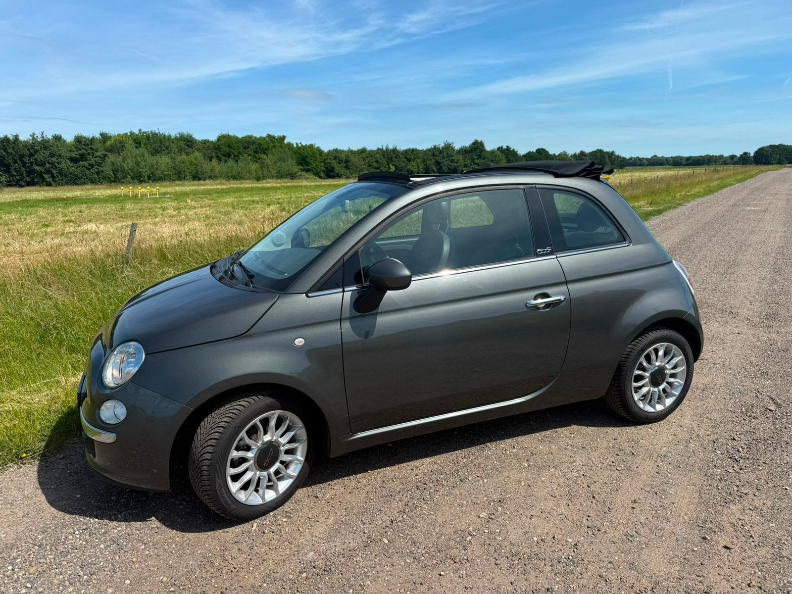 Fiat 500 1.2 C 2013 Grijs, Auto's, Voorwielaandrijving, Stof, 4 cilinders, Handgeschakeld