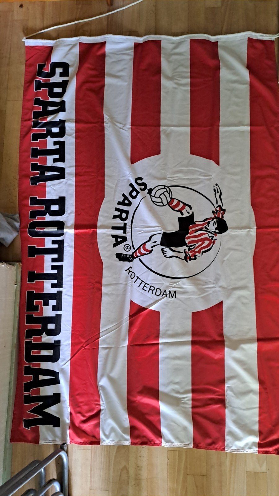 Grote Sparta Rotterdam vlag, Ophalen of Verzenden, Zo goed als nieuw, Sparta