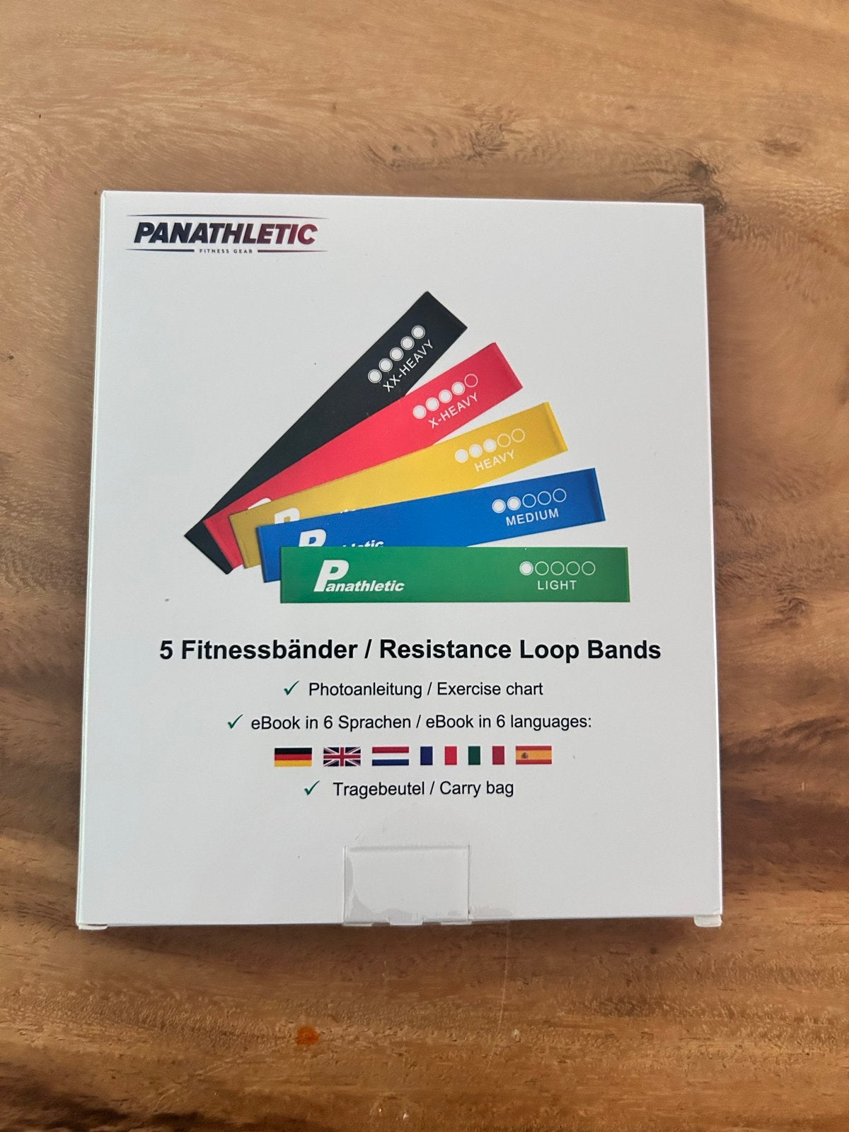 Panathletic Weerstandsbanden Set (5 stuks), Sport en Fitness, Fitnessmaterialen, Ophalen, Nieuw, Armen, Weerstandband