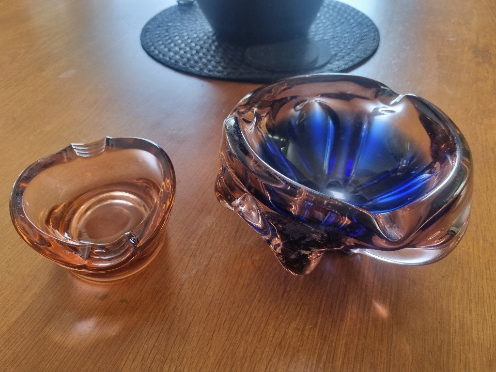 2 murano asbakken, Ophalen of Verzenden