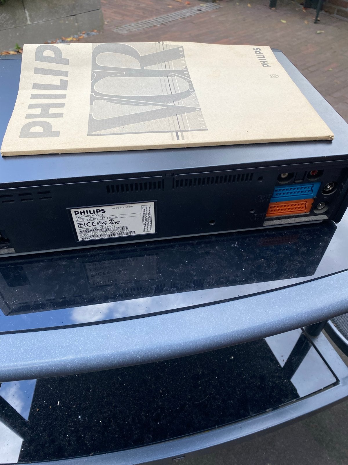 Philips VR 686 VHS VCR Videorecorder - Met handleiding, Ophalen, Gebruikt, VHS-speler of -recorder