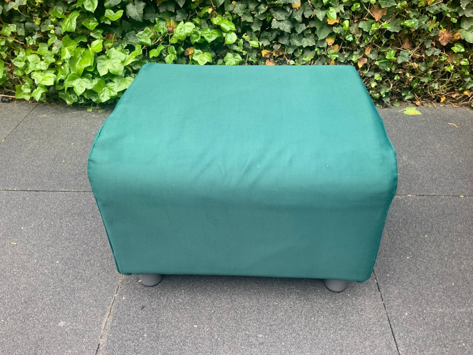 Groene poef/voetenbank ikea, Ophalen, Zo goed als nieuw, Rond, Minder dan 50 cm