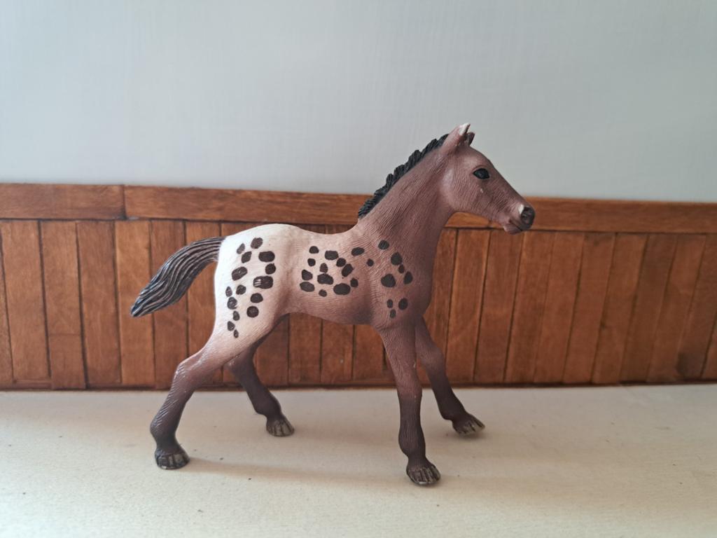 Schleich Appaloosa veulen, Ophalen of Verzenden, Zo goed als nieuw, Paard, Beeldje of Figuurtje