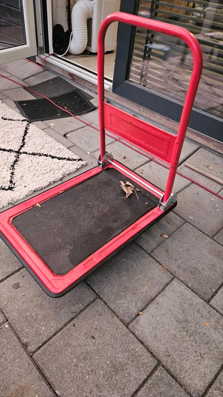 Opvouwbare transportkar/steekwagen - Rood, Ophalen of Verzenden, Gebruikt, Transportkar
