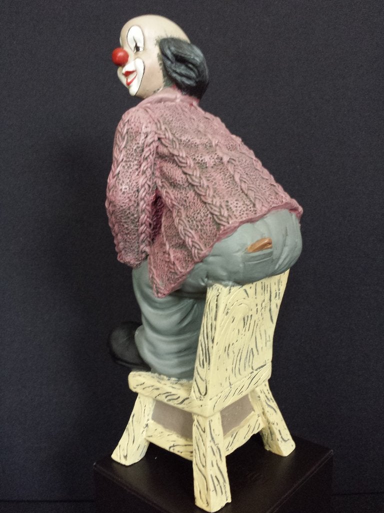Vintage BEELD Gilde CLOWN <> “De ZITTER” Oldie but Goldie, Ophalen of Verzenden, Zo goed als nieuw, Mens